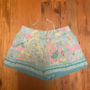 lily pulitzer draw string shorts